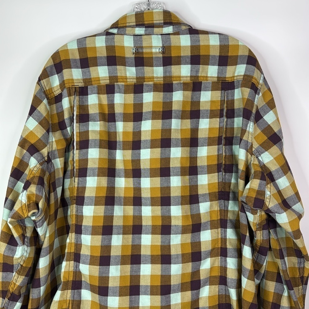 Duluth Trading 74762 Plaid Cotton Long Sleeve Button Down Shirt 3X - Picture 6 of 9